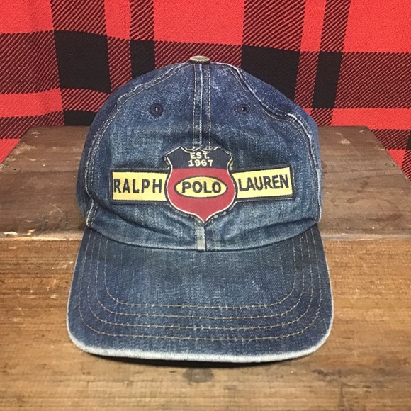 denim polo hat